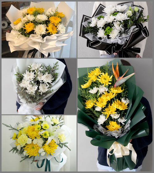 河北石家庄新乐市大岳镇白事花束代送